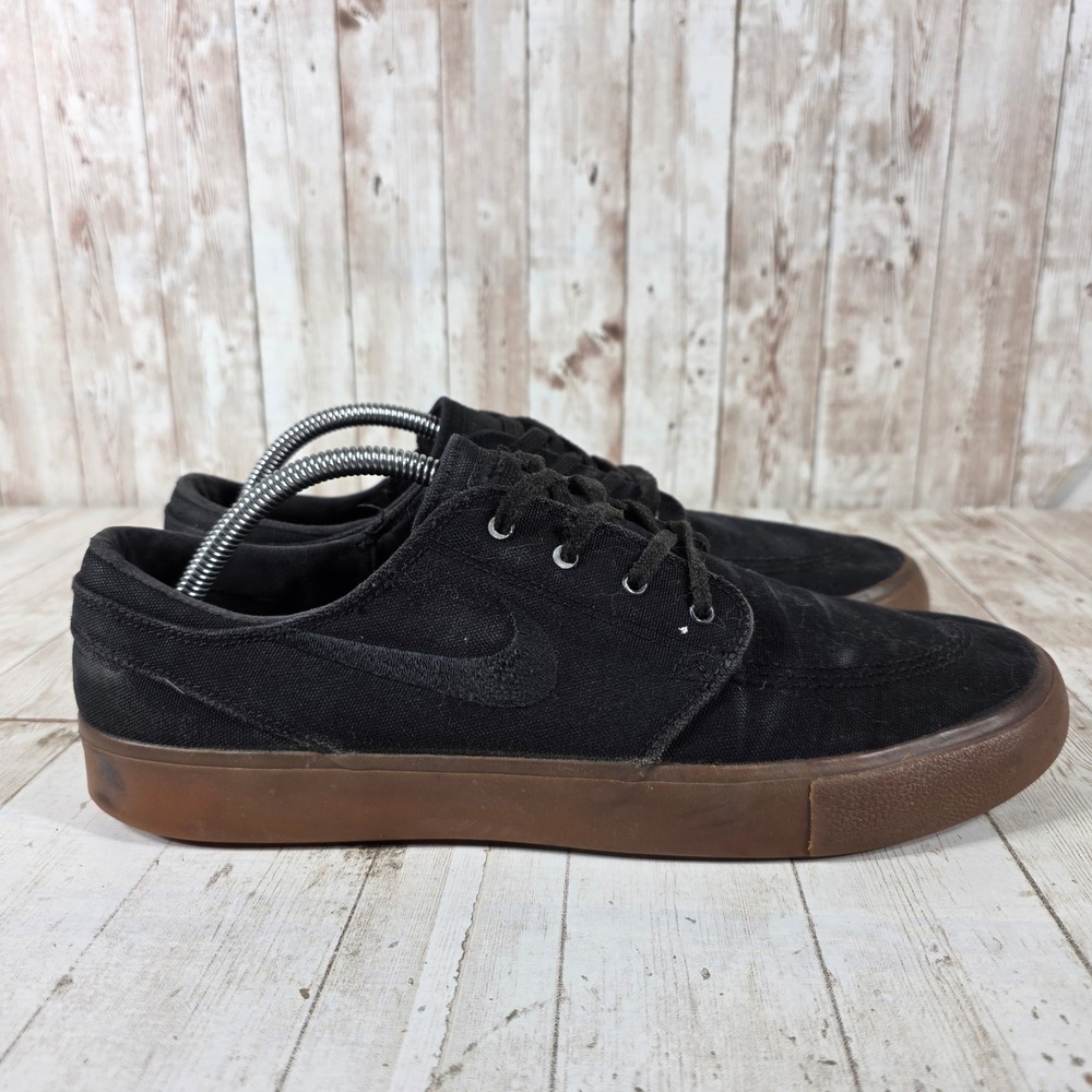 Nike SB Stefan Janoski Canvas Black Gum Skate Shoes AR7718-005 Mens 10.5